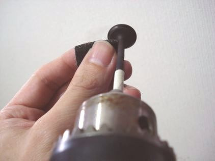 ドリルで鏡面化
