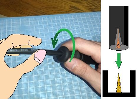 プラグコードのプラグキャップにねじ込んで固定